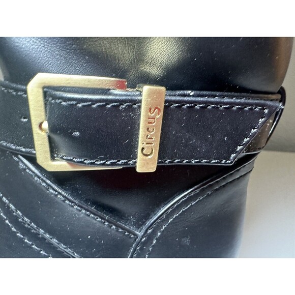 SAM EDELMAN CIRCUS Tall Black Leather Riding Boots Women's SIZE 7‎ - Picture 5 of 13